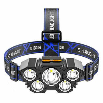 bright beam headlight with built-in 18650 battery